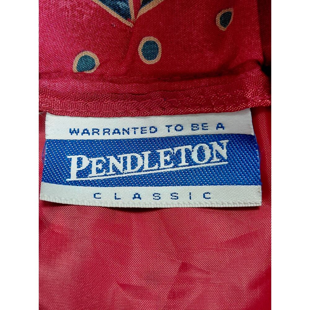 Pendleton Classic Rayon Pink Geometric Print Skir… - image 4